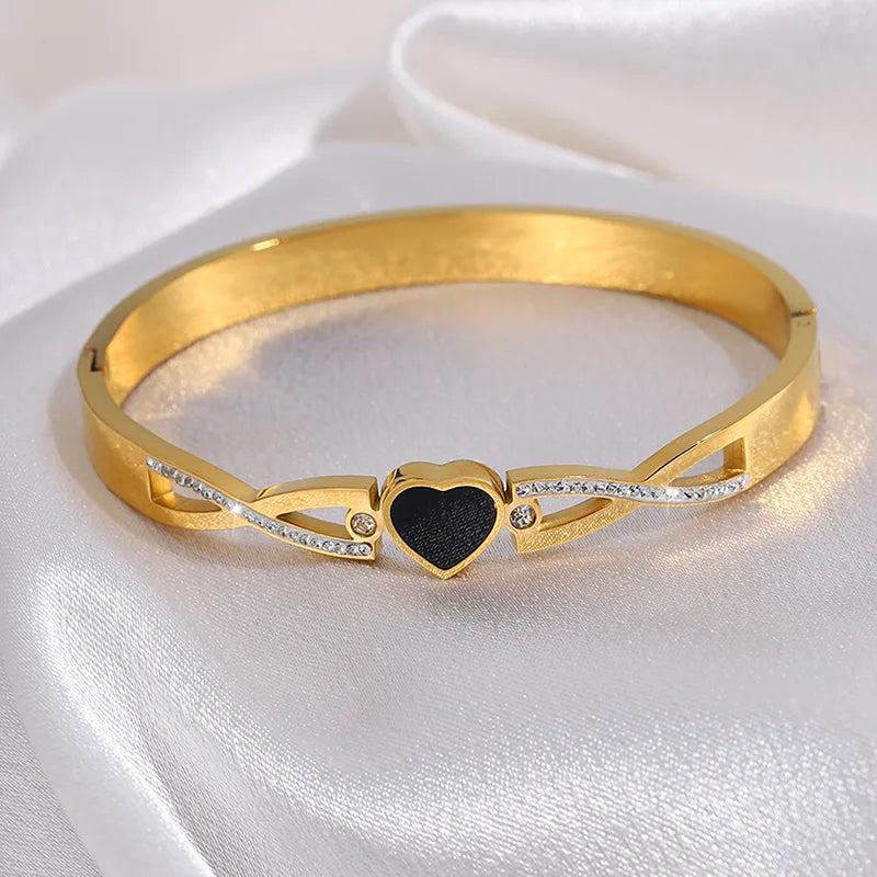 Black Heart Bangle