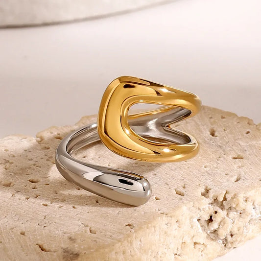 Daisy Water Droplets Ring