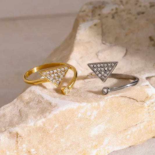 Naaz Triangle Rhinestone Ring