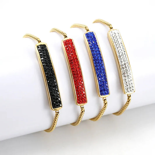Rhinestone Adjustable Bracelet